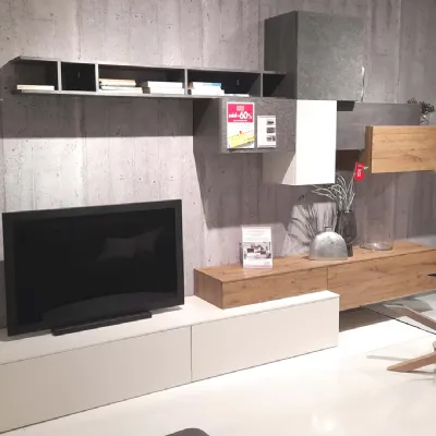Soggiorno completo Marco di Collezione esclusiva in laccato opaco in Offerta Outlet