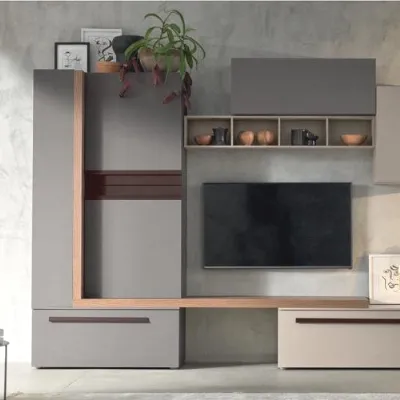 Soggiorno completo Composizione-living mod.abaco in promo-sconto del 45% di Gierre mobili in stile moderno a prezzi convenienti