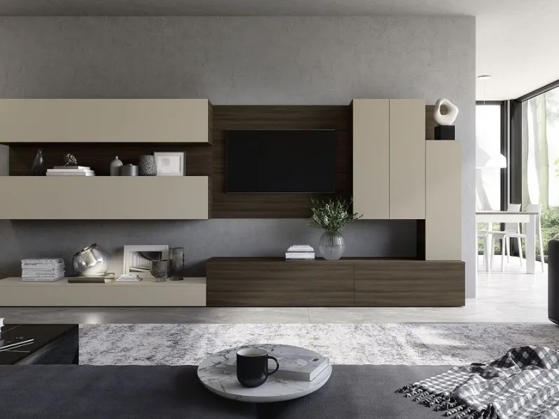 Soggiorno completo modello Composizione-living modello ingrid di s75 in promo-sconto del 50% in stile moderno di S75 a PREZZI OUTLET