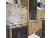 Soggiorno completo modello Composizione soggiorno bortoli  bambu miele e black  di Bortoli a prezzo scontato