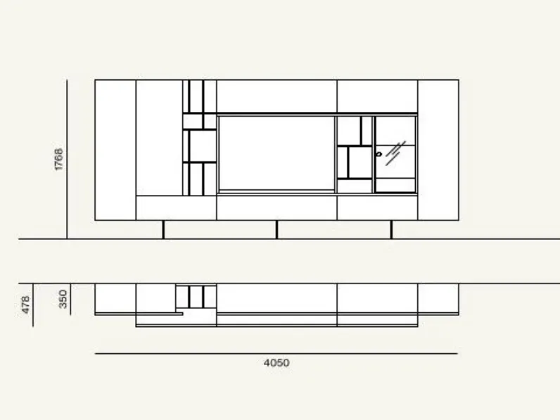 Soggiorno completo Day * di Orme in stile design con forte sconto