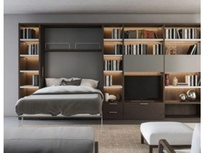 Soggiorno completo Desir di Artigianale in laminato materico in Offerta Outlet