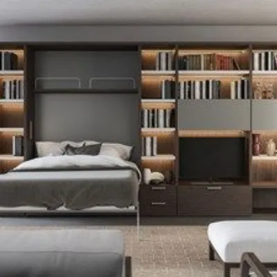 Soggiorno completo Desir di Artigianale in laminato materico in Offerta Outlet
