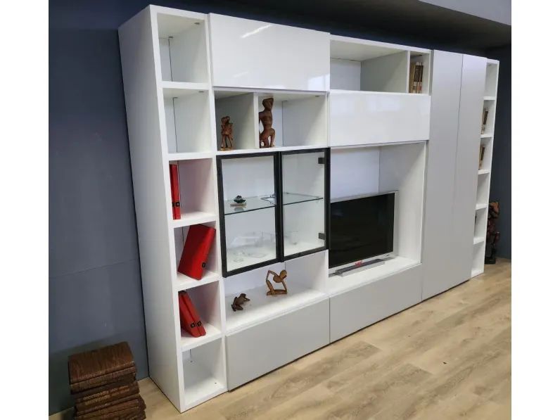 Soggiorno completo modello Kristal in stile moderno di Abitare mobilstella a PREZZI OUTLET  affrettati