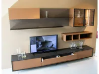 Soggiorno completo Lampo di Sangiacomo in laccato opaco a prezzo scontato