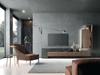 Soggiorno completo modello Living 907 di Mobilgam a prezzo scontato