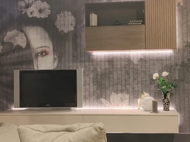 Composizione per il soggiorno modello Living by favero di Favero a prezzo Outlet