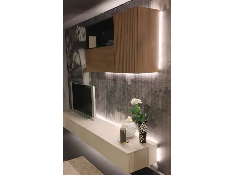 Composizione per il soggiorno modello Living by favero di Favero a prezzo Outlet