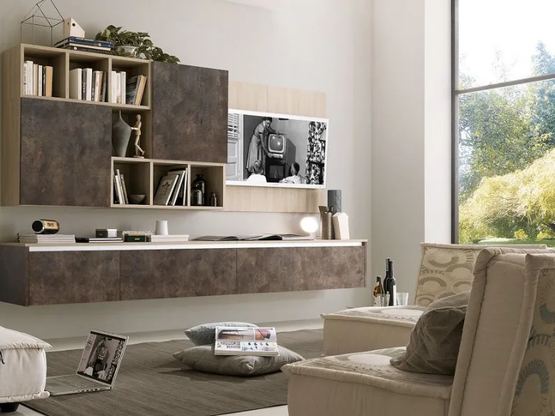 Soggiorno completo modello Living mod.city in promo-sconto del 50% di S75 a prezzo scontato