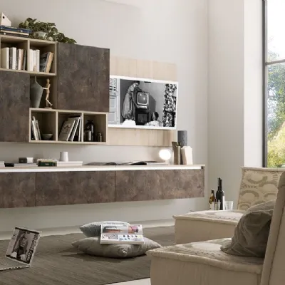 Soggiorno completo modello Living mod.city in promo-sconto del 50% di S75 a prezzo scontato