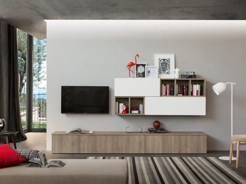 Soggiorno completo modello Living mod.ingrid in promo-sconto del 37% in stile moderno di S75 a PREZZI OUTLET