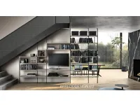 Composizione per il soggiorno modello Metal di Zg mobili in Offerta Outlet