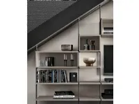 Composizione per il soggiorno modello Metal di Zg mobili in Offerta Outlet