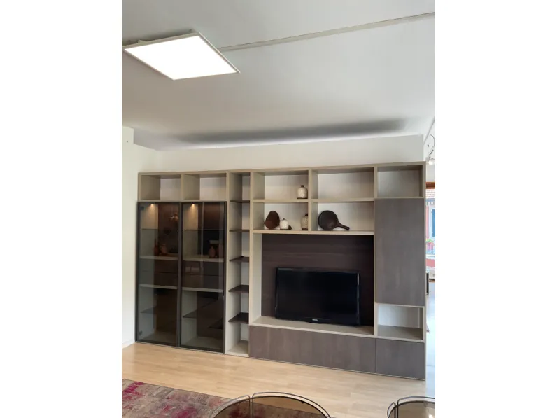 Soggiorno completo My space di Alf da fre in laminato materico in Offerta Outlet