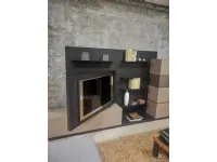 Soggiorno completo Pivot di Tomasella in laminato materico in Offerta Outlet