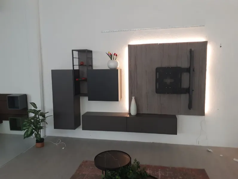 Soggiorno completo Real  di Fimar in laccato opaco a prezzo scontato