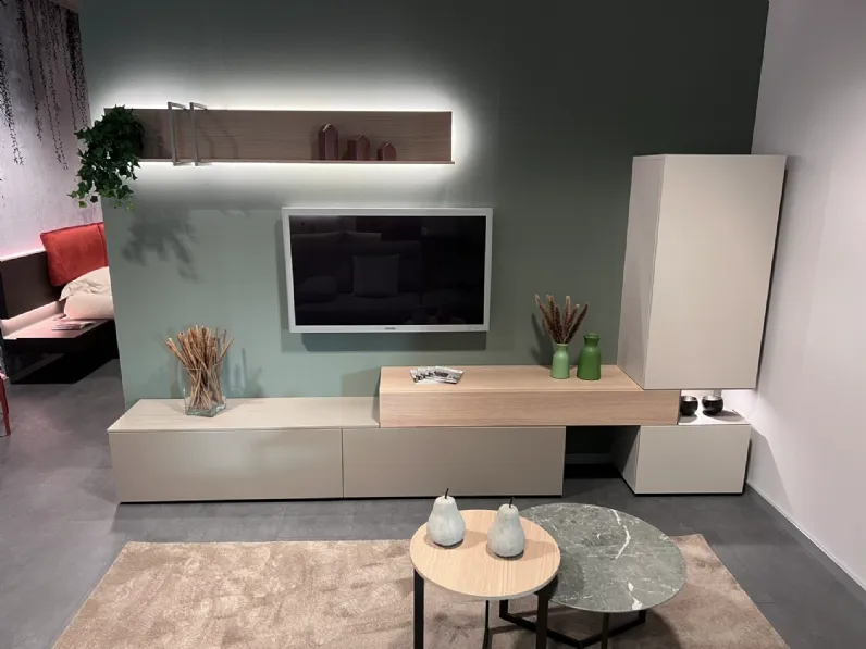 Soggiorno completo Ring di Tomasella in laminato opaco in Offerta Outlet