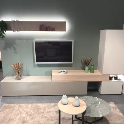 Soggiorno completo Ring di Tomasella in laminato opaco in Offerta Outlet