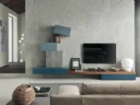 Soggiorno completo Sala906 di Mobilgam in stile design a prezzi convenienti