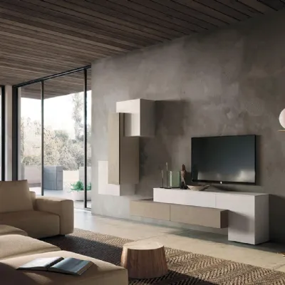 Soggiorno completo Sala908 di Mobilgam in stile design in offerta