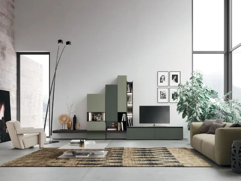 Soggiorno completo modello Sala910 di Mobilgam a prezzo Outlet