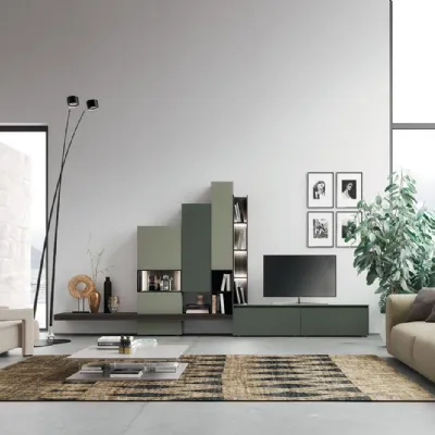 Soggiorno completo modello Sala910 di Mobilgam a prezzo Outlet
