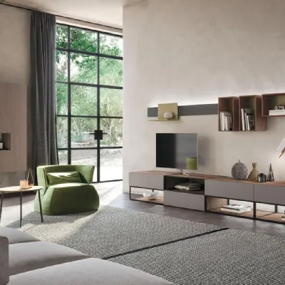 Soggiorno completo modello Sala919 di Mobilgam a prezzo scontato