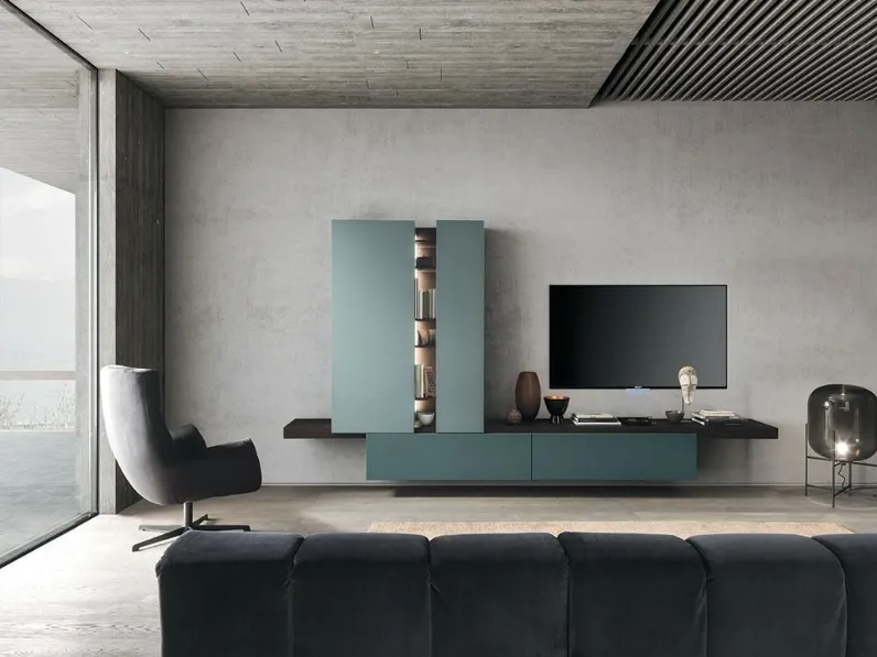 Soggiorno completo Sala921 di Mobilgam in stile design in offerta