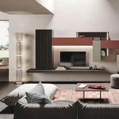 Soggiorno completo Sala926 di Mobilgam in stile design con forte sconto