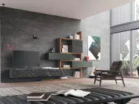 Composizione per il living modello Sala931 di Mobilgam a prezzo scontato