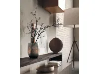 Soggiorno completo Sala933 di Mobilgam in laccato opaco in Offerta Outlet