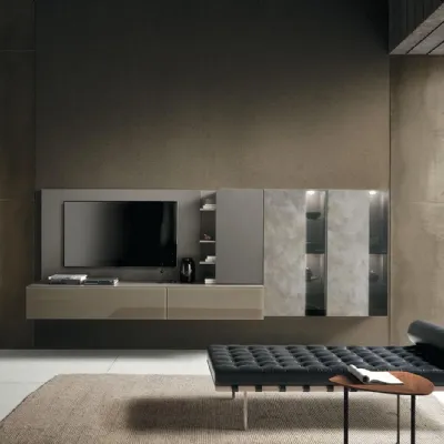 Soggiorno completo Sala940 di Mobilgam in stile moderno con forte sconto