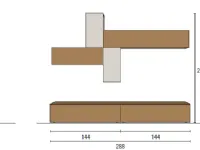 Soggiorno completo modello Skt20 di Tomasella a prezzo scontato