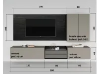 Soggiorno completo modello Skyline  in stile design di Astor mobili a PREZZI OUTLET