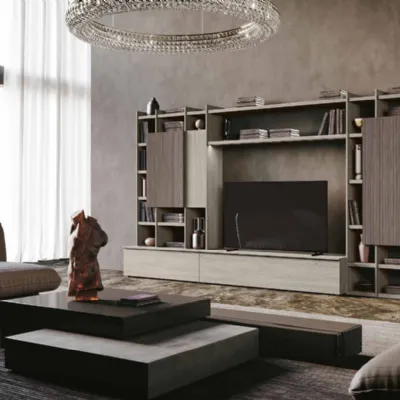 Composizione per il living modello Sm021 di Imab in Offerta Outlet