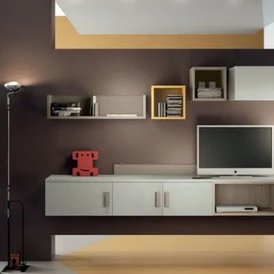 Soggiorno completo modello Smart di San martino mobili in Offerta Outlet