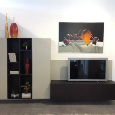 Soggiorno completo T030 di Lema in laccato opaco a prezzo Outlet