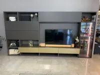 Soggiorno completo Modo di Sangiacomo in laminato materico in Offerta Outlet