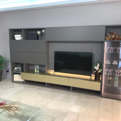 Soggiorno completo Modo di Sangiacomo in laminato materico in Offerta Outlet