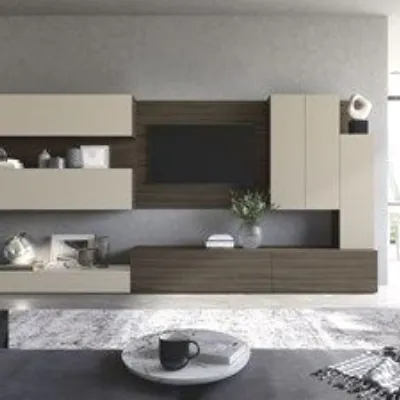 Soggiorno completo Noemi di Artigianale in stile design a prezzi outlet