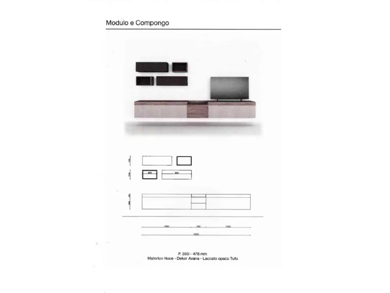 Soggiorno completo Orme day 06 di Orme in stile moderno a prezzi outlet
