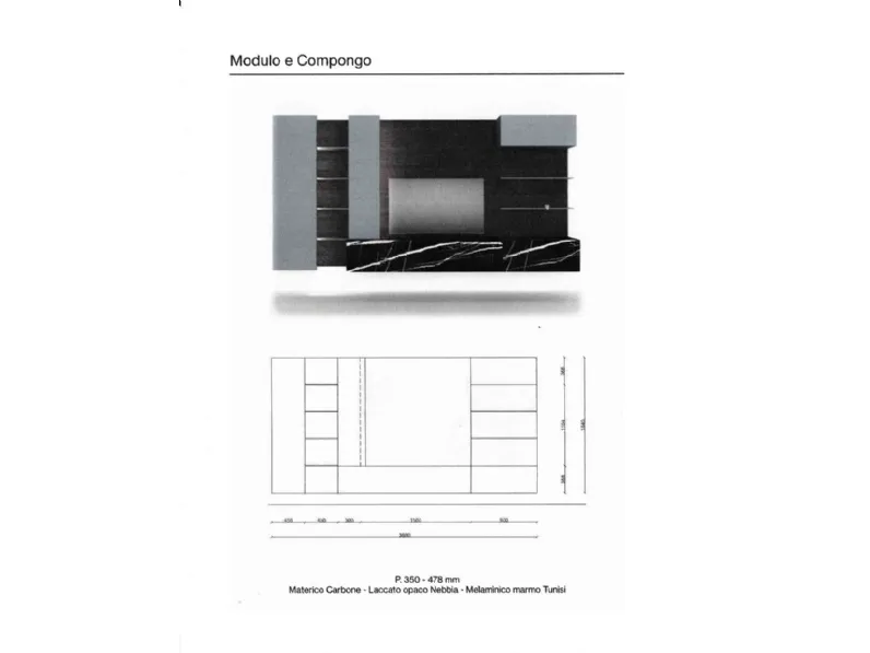Soggiorno completo modello Orme day 11 di Orme in Offerta Outlet
