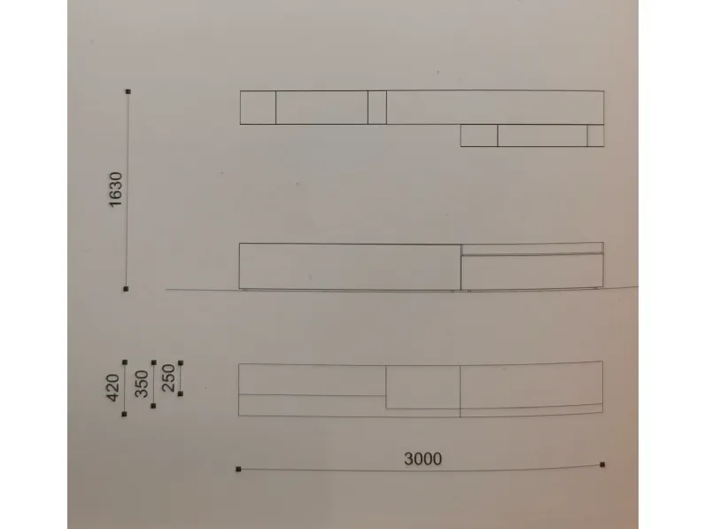 Composizione per la zona giorno modello Orme day 119 di Orme a prezzo scontato