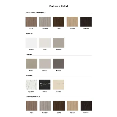 Soggiorno completo Orme day 120 di Orme in laminato materico a prezzo Outlet