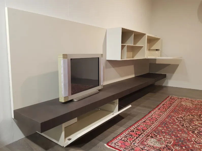 Soggiorno completo Pass-word di Molteni & c in laccato opaco in Offerta Outlet