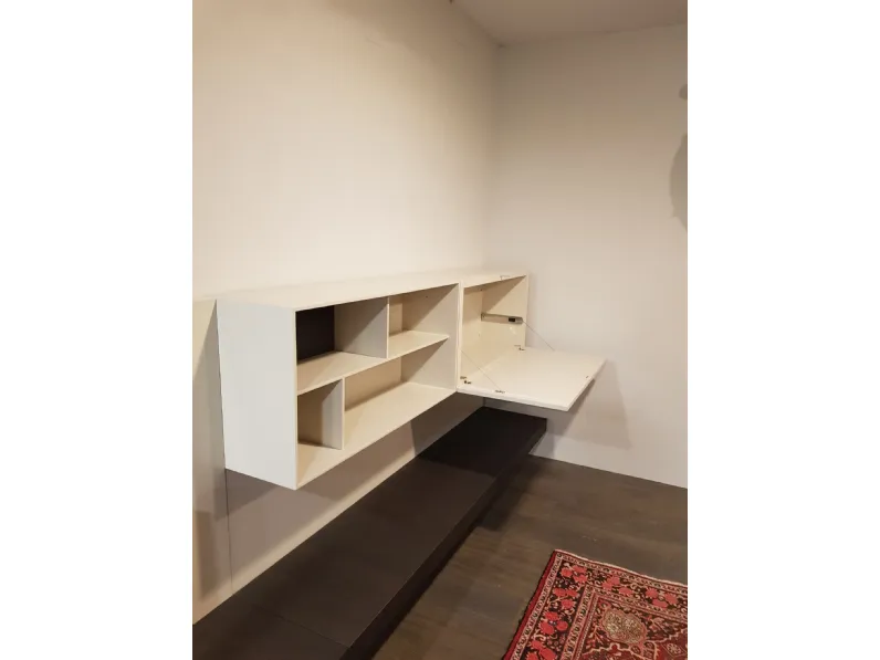 Soggiorno completo Pass-word di Molteni & c in laccato opaco in Offerta Outlet