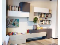 Soggiorno completo People di Pianca in laccato opaco a prezzo Outlet