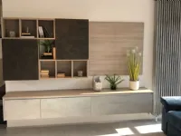 Soggiorno completo Prodigi di S75 in laccato opaco a prezzo Outlet