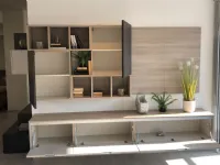 Soggiorno completo Prodigi di S75 in laccato opaco a prezzo Outlet