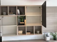 Soggiorno completo Prodigi di S75 in laccato opaco a prezzo Outlet